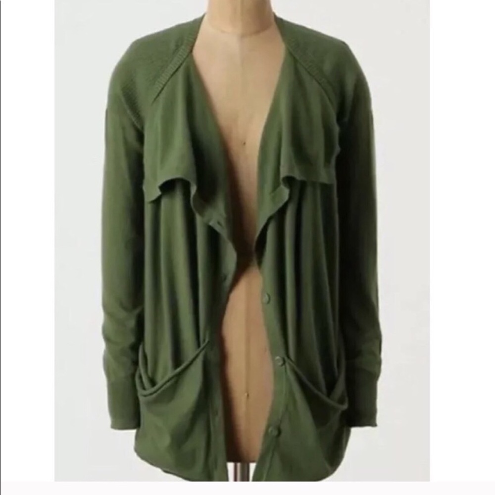 Anthropologie Cashmere Blend Cardigan Sweater Top